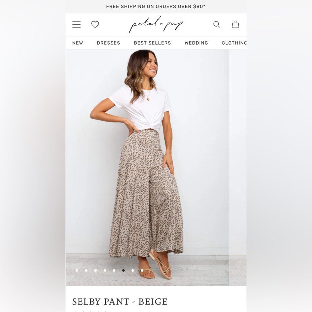 Petal & Pup flowy pant size L